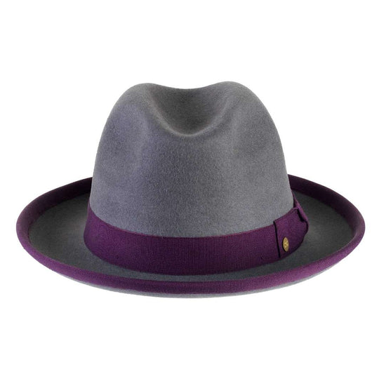 Cappello Trilby Lapin color Antracite, in feltro di lapin, foto con orientamento frontale - Primario Nesti