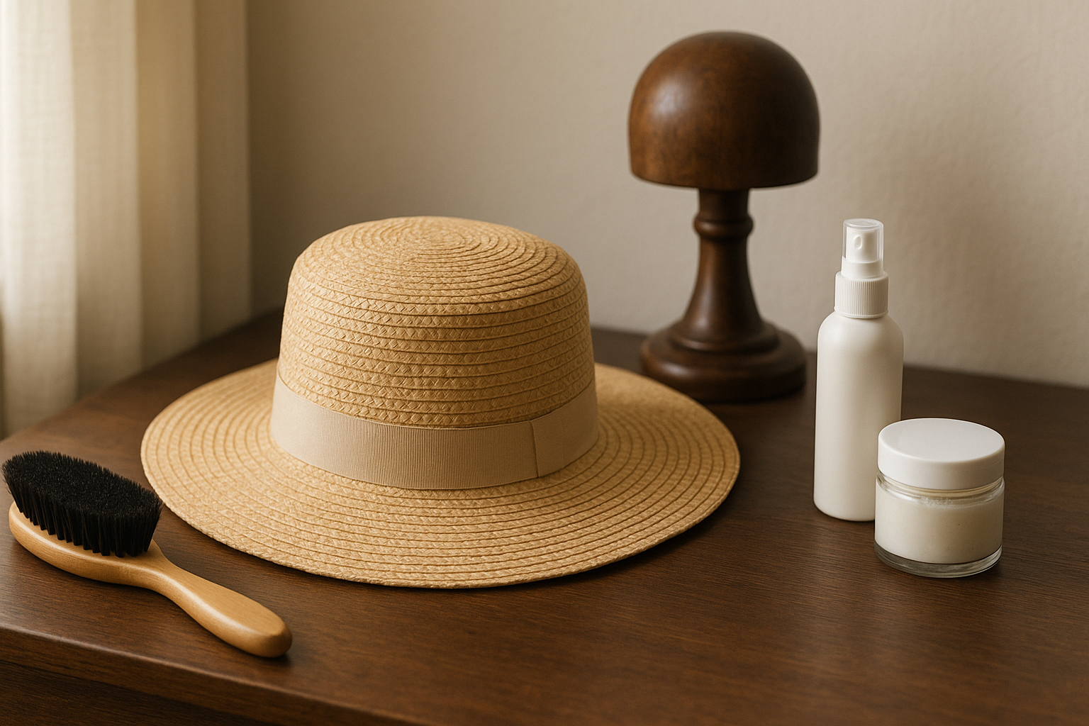 Cura manutenzione cappelli estivi donna spazzola conservazione corretta