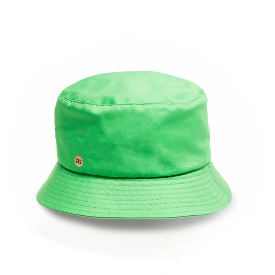 cappello da pescatore sartoriale estivo unisex foto con vista inclinata color verde chiaro primario nesti