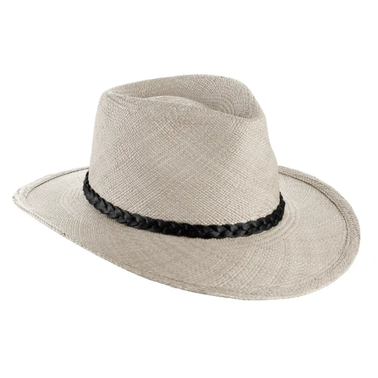 cappello di panama fedora australiano da uomo foto con vista laterale destra color grigio primario nesti