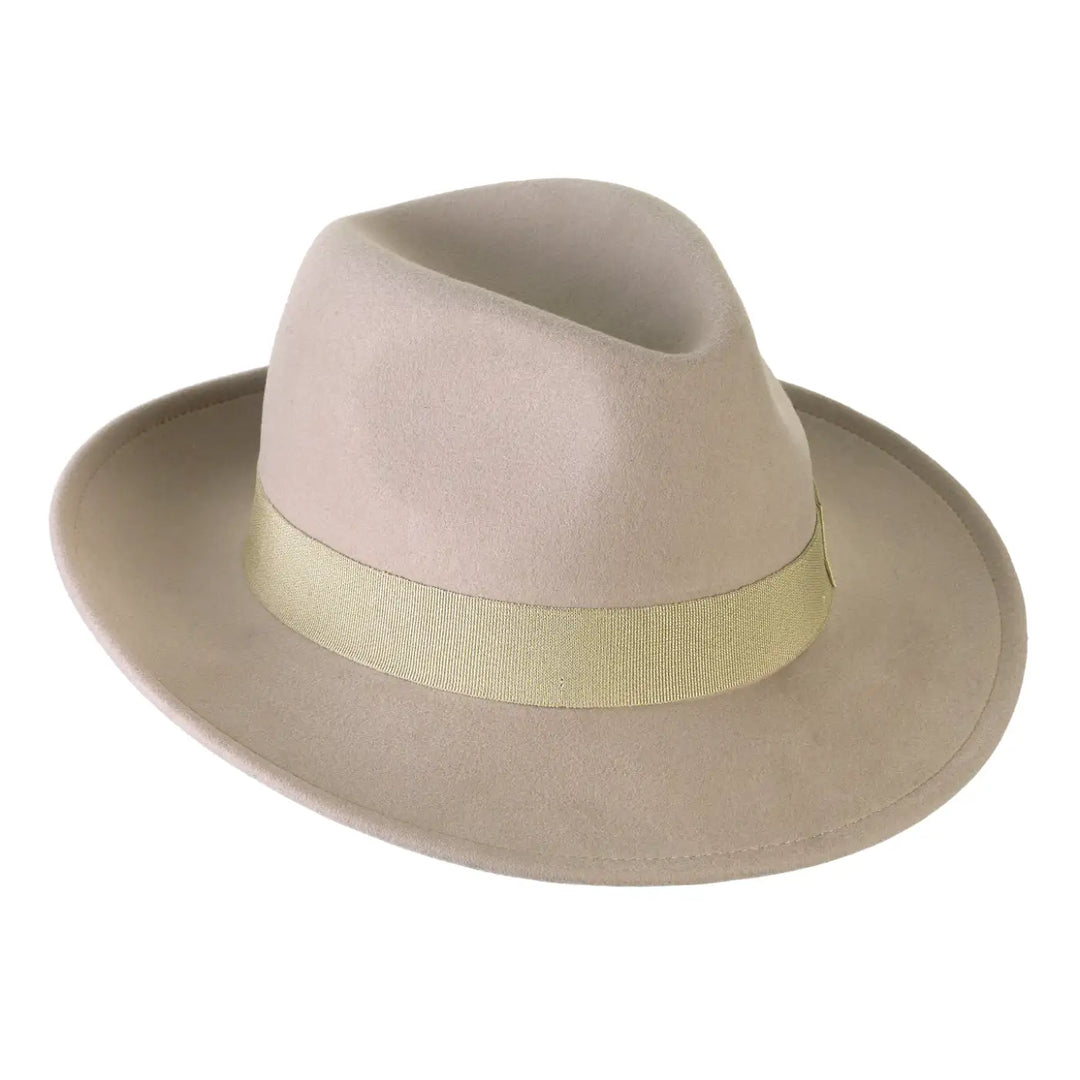 Cappello Fedora in Feltro di Cashmere Antipioggia