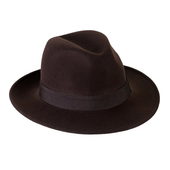 Cappello Fedora in Feltro di Cashmere Antipioggia