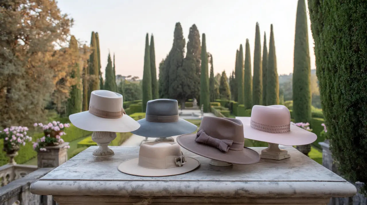 Dettagli personalizzazione cappello Panama iniziali nastro