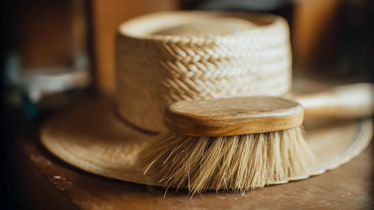 Spazzola professionale cura cappelli paglia manutenzione corretta