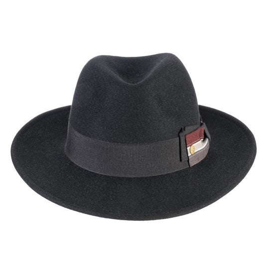 Cappello Fedora Lapin color Nero, in feltro di lapin, foto con orientamento frontale - Primario Nesti